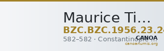 Maurice Tiberius — Pentanummium (Constantinople, 582) — CANOA