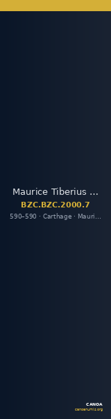 Maurice Tiberius — Quarter siliqua (Carthage, 590) — CANOA