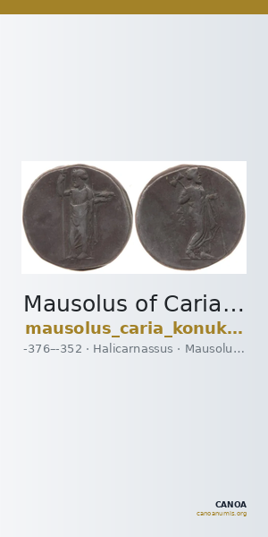 Mausolus of Caria Halicarnassus Konuk 1998 B3 — CANOA