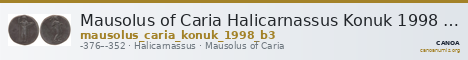 Mausolus of Caria Halicarnassus Konuk 1998 B3 — CANOA