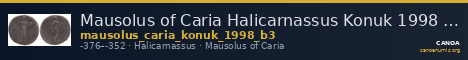 Mausolus of Caria Halicarnassus Konuk 1998 B3 — CANOA