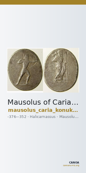 Mausolus of Caria Halicarnassus Konuk 1998 B4 — CANOA