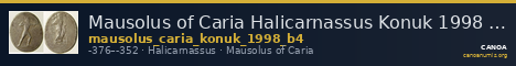 Mausolus of Caria Halicarnassus Konuk 1998 B4 — CANOA