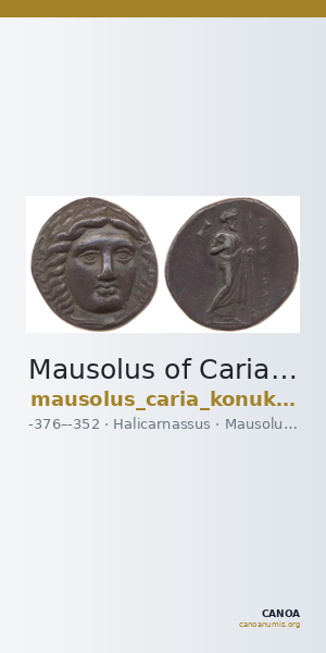 Mausolus of Caria Halicarnassus Konuk 1998 B5 — CANOA