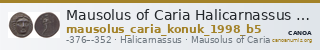 Mausolus of Caria Halicarnassus Konuk 1998 B5 — CANOA