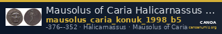 Mausolus of Caria Halicarnassus Konuk 1998 B5 — CANOA