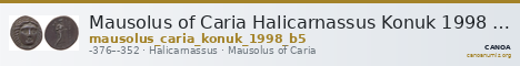 Mausolus of Caria Halicarnassus Konuk 1998 B5 — CANOA