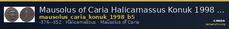 Mausolus of Caria Halicarnassus Konuk 1998 B5 — CANOA