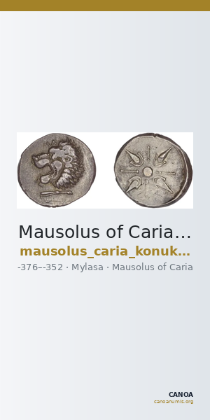 Mausolus of Caria Mylasa Konuk 1998 A1 — CANOA