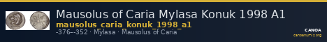 Mausolus of Caria Mylasa Konuk 1998 A1 — CANOA
