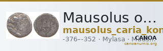 Mausolus of Caria Mylasa Konuk 1998 B2 — CANOA