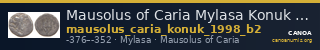 Mausolus of Caria Mylasa Konuk 1998 B2 — CANOA