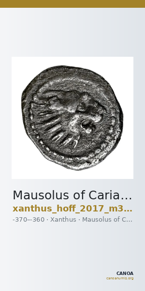 Mausolus of Caria Xanthus Hoff 2017 M307 — CANOA