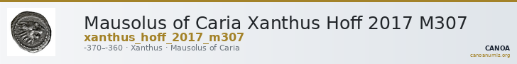 Mausolus of Caria Xanthus Hoff 2017 M307 — CANOA