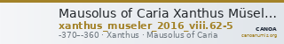 Mausolus of Caria Xanthus Müseler 2016 VIII, 62-5 — CANOA