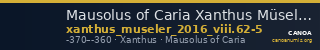 Mausolus of Caria Xanthus Müseler 2016 VIII, 62-5 — CANOA