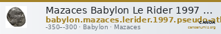 Mazaces Babylon Le Rider 1997 pseudo-atheniens 6-9 — CANOA