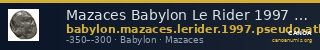 Mazaces Babylon Le Rider 1997 pseudo-atheniens 6-9 — CANOA