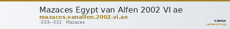 Mazaces Egypt van Alfen 2002 VI ae — CANOA