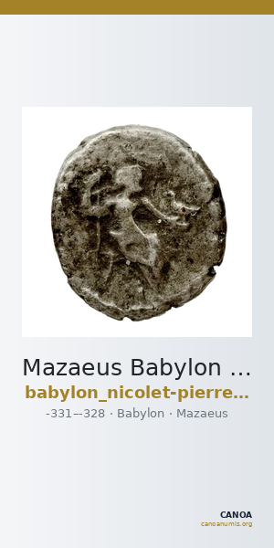 Mazaeus Babylon Nicolet-Pierre 1999 M1-7 — CANOA