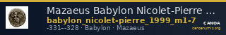 Mazaeus Babylon Nicolet-Pierre 1999 M1-7 — CANOA
