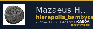 Mazaeus Hierapolis Bambyce Andrade 2017 Series 7 — CANOA