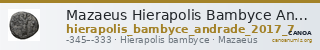 Mazaeus Hierapolis Bambyce Andrade 2017 Series 7 — CANOA