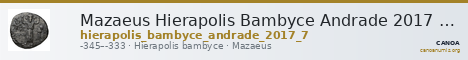 Mazaeus Hierapolis Bambyce Andrade 2017 Series 7 — CANOA