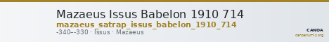 Mazaeus Issus Babelon 1910 714 — CANOA