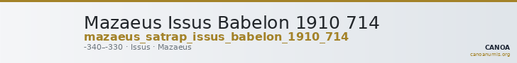 Mazaeus Issus Babelon 1910 714 — CANOA