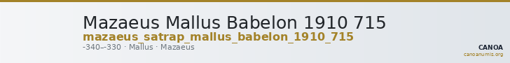 Mazaeus Mallus Babelon 1910 715 — CANOA