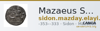 Mazaeus Sidon Elayi 2004 IV.6.1 — CANOA