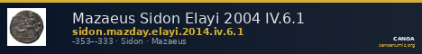 Mazaeus Sidon Elayi 2004 IV.6.1 — CANOA