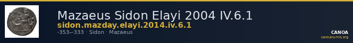 Mazaeus Sidon Elayi 2004 IV.6.1 — CANOA