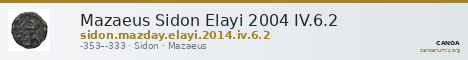 Mazaeus Sidon Elayi 2004 IV.6.2 — CANOA