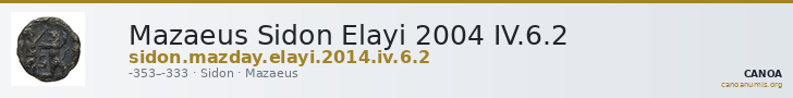 Mazaeus Sidon Elayi 2004 IV.6.2 — CANOA