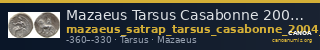 Mazaeus Tarsus Casabonne 2004 Series 5 — CANOA