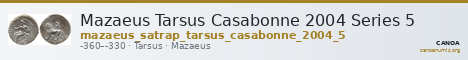 Mazaeus Tarsus Casabonne 2004 Series 5 — CANOA