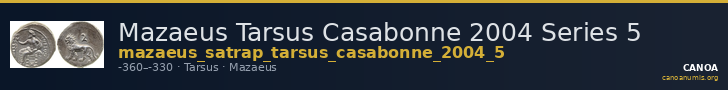 Mazaeus Tarsus Casabonne 2004 Series 5 — CANOA