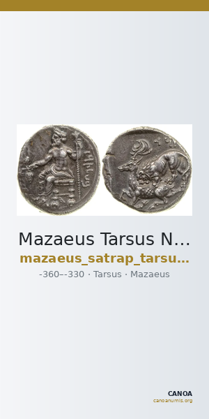 Mazaeus Tarsus Newell 1920 Series I — CANOA