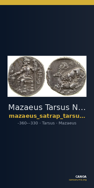 Mazaeus Tarsus Newell 1920 Series I — CANOA