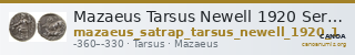 Mazaeus Tarsus Newell 1920 Series I — CANOA
