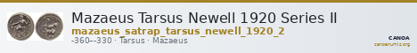 Mazaeus Tarsus Newell 1920 Series II — CANOA