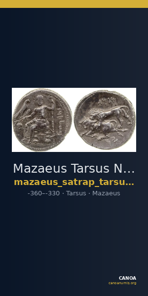 Mazaeus Tarsus Newell 1920 Series III — CANOA