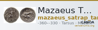 Mazaeus Tarsus Newell 1920 Series III — CANOA