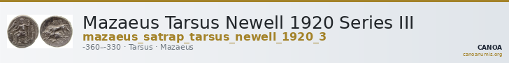 Mazaeus Tarsus Newell 1920 Series III — CANOA