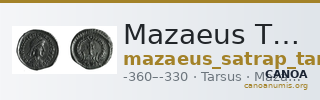 Mazaeus Tarsus Newell 1920 Series V — CANOA