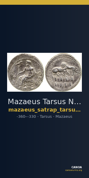 Mazaeus Tarsus Newell 1920 Series VI — CANOA