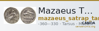 Mazaeus Tarsus Newell 1920 Series VI — CANOA