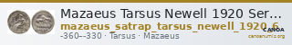 Mazaeus Tarsus Newell 1920 Series VI — CANOA